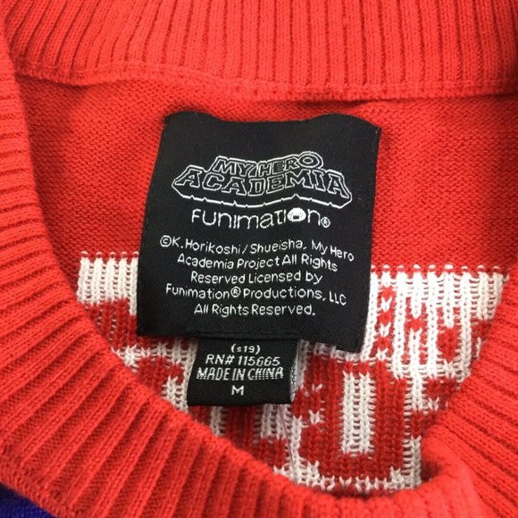 My Hero Academia Anime Logo Holiday Ugly Sweater - Picture 4 of 9